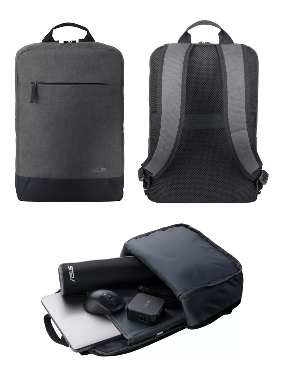 ASUS BP1504 15.6" Laptop Backpack - Dark Grey/Black (NWT)